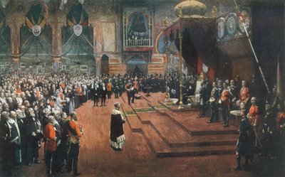 Staatsbezoek van Koningin Victoria aan de Glasgow Internationale Tentoonstelling, 22 augustus 1888 door John Lavery